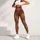 Burgundy Autumn Floral Botanical High Waist Yoga And Everyday Casual Wear For Women Leggings - 6