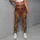 Burgundy Autumn Floral Botanical High Waist Yoga And Everyday Casual Wear For Women Leggings - 4