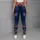 Crimson Hearts On Midnight Navy For Romantic Date Nights And Everyday Women's Style Leggings - 4
