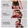 Black Hibiscus Gold Chain Motif For Resort Travel, Evening Wear And Statement Style Leggings - 2