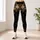 Vintage Gold Botanical Roses For Elegant Everyday Wear And Evening Outfits For Women Leggings - 6
