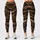 Espresso Brown Wildcat Stripe High Waist Workout And Everyday Lounge Wear For Women Leggings - 1