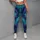 Oceanic Blue Fluid Art For Beach Travel Yoga And Everyday Activewear For Women Style Leggings - 4