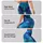 Oceanic Blue Fluid Art For Beach Travel Yoga And Everyday Activewear For Women Style Leggings - 2
