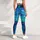 Oceanic Blue Fluid Art For Beach Travel Yoga And Everyday Activewear For Women Style Leggings - 5