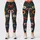 Teal Botanical Wildflower Garden High Waist Flare Yoga Festival Activewear For Women Leggings - 1
