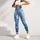 Vintage Blue Rose Floral Yoga And Fitness Wear for Bohemian Garden Style Lovers Leggings - 6