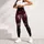 Romantic Noir Rose And Pink Bow Florals For Date Night And Everyday Women's Wear Leggings - 5