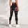 Romantic Noir Rose And Pink Bow Florals For Date Night And Everyday Women's Wear Leggings - 4