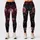 Romantic Noir Rose And Pink Bow Florals For Date Night And Everyday Women's Wear Leggings - 1