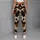 Espresso Brown Cowhide Abstract Style for Western Casual Wear and Everyday Outfits Leggings - 5