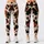Espresso Brown Cowhide Abstract Style for Western Casual Wear and Everyday Outfits Leggings - 1