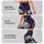 Violet Sugar Skull Peonies For Gothic Festival Style And Day Of The Dead Fashion Fans Leggings - 2