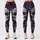Violet Sugar Skull Peonies For Gothic Festival Style And Day Of The Dead Fashion Fans Leggings - 1