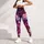 Midnight Plum Peony And Hydrangea Floral Garden For Romantic Everyday Style Women Leggings - 5