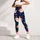 Santa Reindeer Snowflake Christmas Party Wear for Women and Teens Holiday Season Leggings - 5