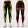 Reggae Music Note Side Stripe With Treble Clef For Festival Dance And Studio Wear Leggings - 1