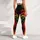 Reggae Music Note Side Stripe With Treble Clef For Festival Dance And Studio Wear Leggings - 5