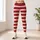 Candy Cane Stripes and Elf Belt Christmas Workout Wear for Women Holiday Fitness Leggings - 6