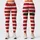 Candy Cane Stripes and Elf Belt Christmas Workout Wear for Women Holiday Fitness Leggings - 1