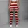Candy Cane Stripes and Elf Belt Christmas Workout Wear for Women Holiday Fitness Leggings - 4