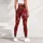 Red Christmas Snowflakes And Evergreen Trees For Women's Cozy Winter Holiday Outfits Leggings - 5
