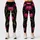Magenta Tulip Starry Night Floral for Yoga Workouts and Everyday Active Women's Style Leggings - 1