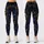 Gold Music Notes And Treble Clefs On Navy Florals For Evening Dance Music Lovers Leggings - 1