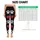 Black White Paw Prints And Scarlet Hearts for Dog Mom Chic Casual Everyday Wear Women Leggings - 3