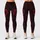 Vintage Gothic Crimson Floral Paisley For Dark Romantic Evening And Daily Wear Women Leggings - 1