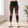Dark Wildflower Garden For Vintage Travel Style, Festival Looks And Everyday Wear Leggings - 6
