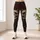 Gothic Rose Skull Tattoo Style For Halloween Parties And Dark Academia Night Outfits Leggings - 6