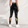 Black Panther Peony Floral Night Garden for Gothic Evening Style and Feline Lovers Leggings - 4
