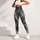 Monochrome Reptile Scale Mosaic For Women's Edgy Streetwear And Evening Event Looks Leggings - 5