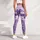 Whimsical Lavender Snowman Snowflake Cozy Winter Holiday Everyday Outfit For Women Leggings - 4