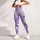 Whimsical Lavender Snowman Snowflake Cozy Winter Holiday Everyday Outfit For Women Leggings - 5
