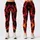 Abstract Crimson And Magenta Flame Fire for Festival Dance Workout Streetwear Women Leggings - 1