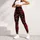 Crimson Rose Garden On Black For Romantic Boutique Style And Night Out Looks For Women Leggings - 5