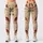 Christmas Gnome Faces With Nordic Lace Holiday Folk Craft Cozy Winter Style Outfit Leggings - 1