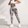 Gray Timber Wolf In Snowy Forest Watercolor Wilderness Style For Outdoor Yoga Women Leggings - 6