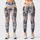 Gray Timber Wolf In Snowy Forest Watercolor Wilderness Style For Outdoor Yoga Women Leggings - 1