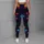 Glowing Christmas String Lights On Midnight Navy For Festive Holiday Party Outfits Leggings - 5