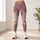 Noble Nordic Wolf Rune Knotwork In Dusty Mauve For Yoga Travel Retreats And Boho Women Leggings - 6