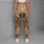 Cartoon Reindeer Faces On Oatmeal Beige For Cozy Christmas Pajama Parties Holiday Lounging Leggings - 5