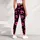 Hot Pink Skull Halloween Goth Party Outfit For Women Spooky Fitness And Festival Wear Leggings - 4