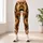 Retro Earth Tone Flowing Curves For Everyday Yoga Studio And Casual Wear For Women Leggings - 6