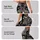 Gothic Skull Rose Skeleton Hand Halloween Outfit for Dark Romantic Streetwear Style Leggings - 2