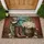 Cowboy Boots Wagon Wheel Hat Daisies - Farmhouse Home Decor Gift Doormat - 1