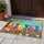 Seven Smiling Cats Garden Flowers - Home Decor Gift for Cat Lover Doormat - 5