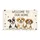 Three Happy Puppies Welcome Home Hearts Dog Bones - Home Decor Gift for Dog Lover Doormat - 3